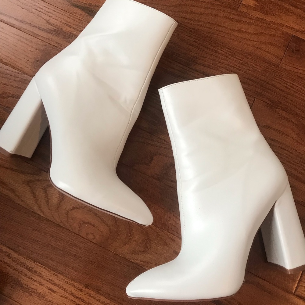 Nasty Gal white boots